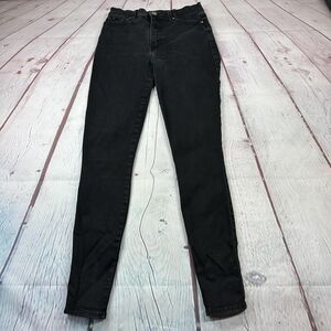 Lucky Brand Jeans Womens 3 (27-29) Black Uni Fit High Rise Skinny Stretch Denim